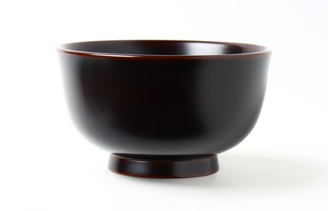 岩舘隆（浄法寺）端反椀 溜（4.2寸）【H】