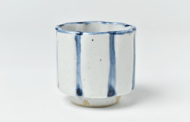 幹山繁太 20 染付輪花盃