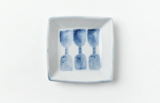 花田 角小皿 並び杵