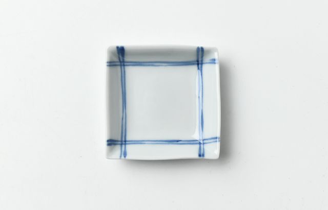 花田 豆皿 二本線