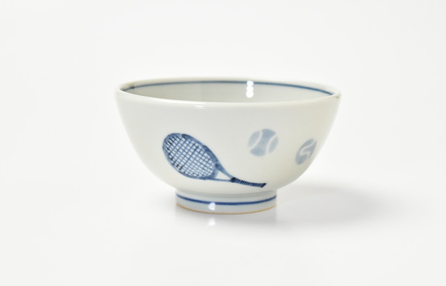 海野裕 ご飯茶碗 テニス