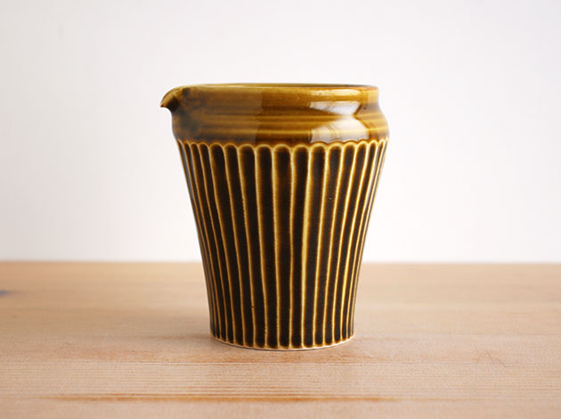 阿部春弥　黄磁しのぎ片口