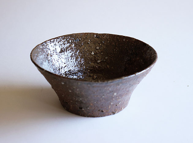 安達健　長石釉5寸深鉢