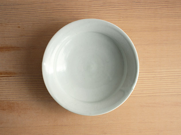 土井善男　乳白釉5寸鉢