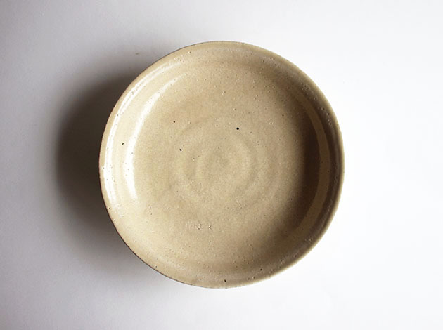 深田容子　黄粉引き深皿