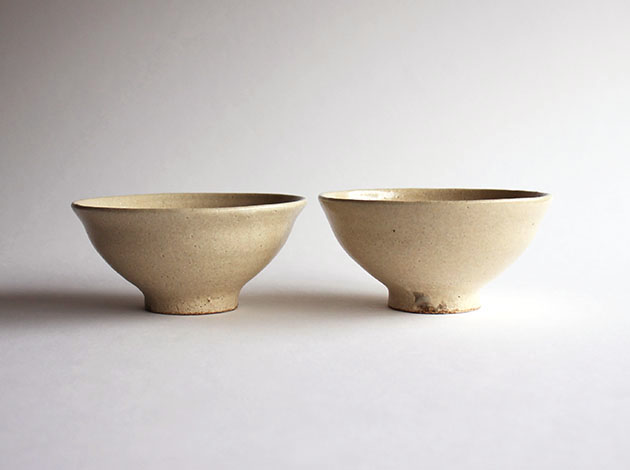 深田容子　黄粉引き飯碗