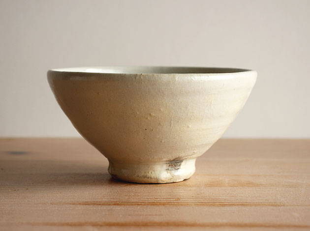 福永芳治　粉引き飯碗