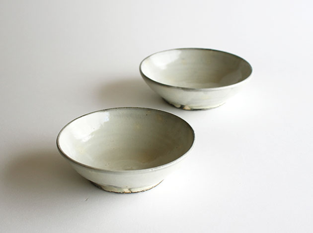 福永芳治　粉引き取り鉢