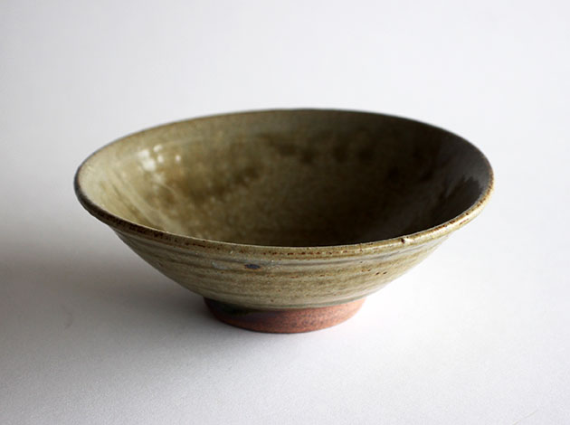 田谷直子　灰釉5寸浅碗