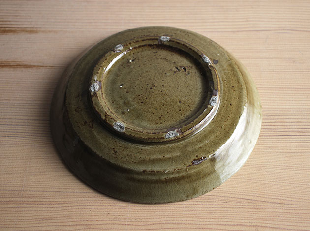 田谷直子 うぐいす6寸台形皿