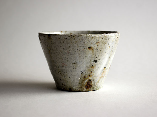 馬野真吾 そばちょこ(大) メロン灰釉