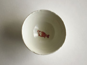 古川章蔵　赤絵魚文盃
