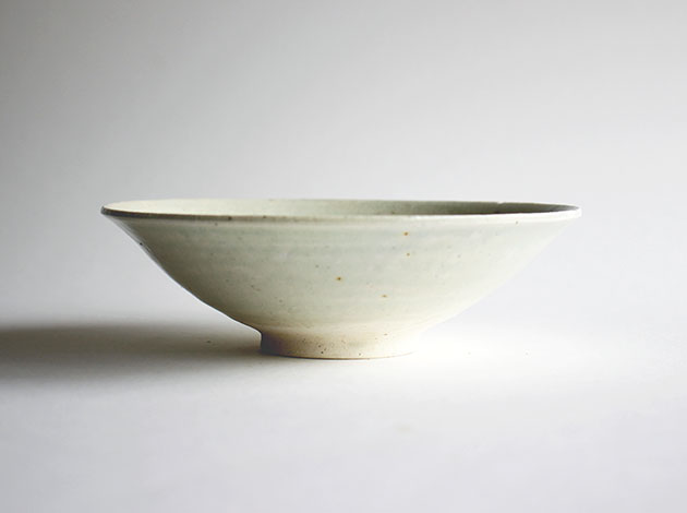 村木雄児　白磁5寸鉢