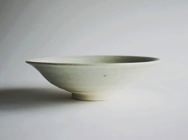 村木雄児　白磁5寸鉢