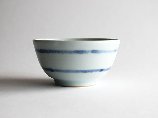 清水なお子　蝶文ダミうずまき文こども飯碗