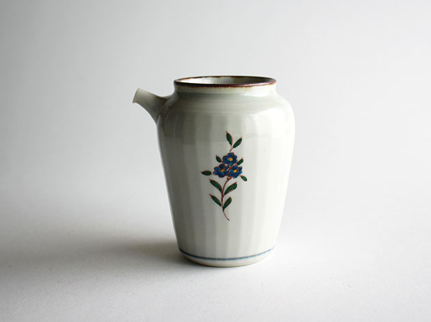 志村和晃　色絵花文注器