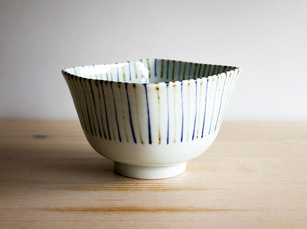 山口利枝　麦わら手四方鉢