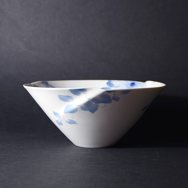 染付鉢風車（共箱付）   作家「本多亜弥」