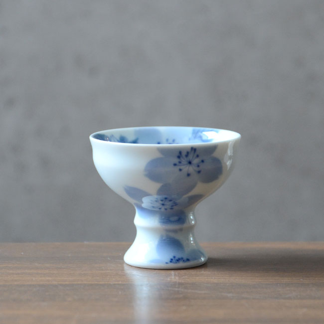 染付山桜文高向付 作家「本多亜弥」 