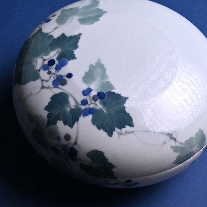 染付皿　陶芸家