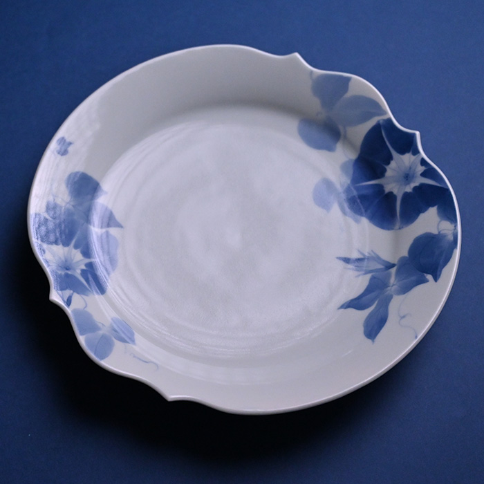 染付皿　陶芸家