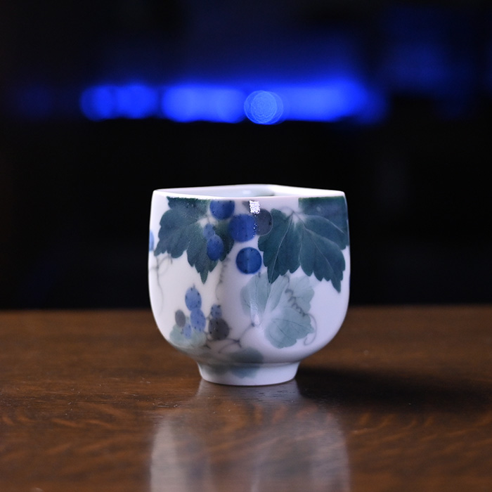 染付皿　陶芸家