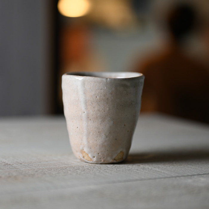 和食器　長石釉コップ 作家「吉岡萬理」