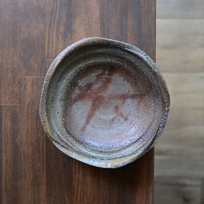 備前焼五寸皿（CR-020）　作家「クリストファーレイヴェンホール」