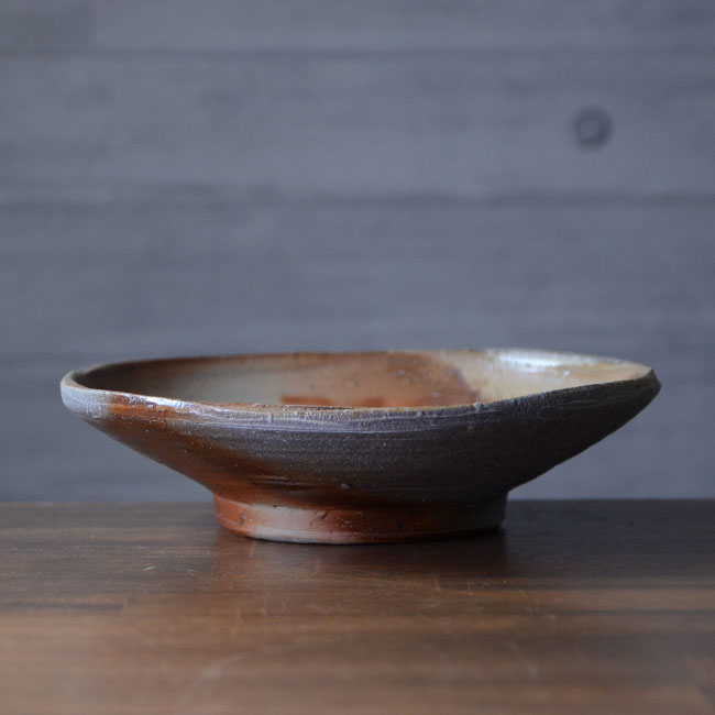 備前焼七寸平鉢（CR-024）　作家「クリストファーレイヴェンホール」