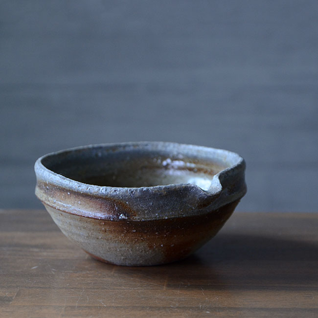備前焼片口五寸深鉢（CR-027）　作家「クリストファーレイヴェンホール」