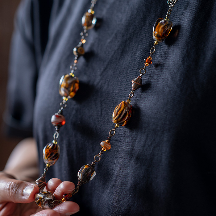 とんぼ玉　ネックレス