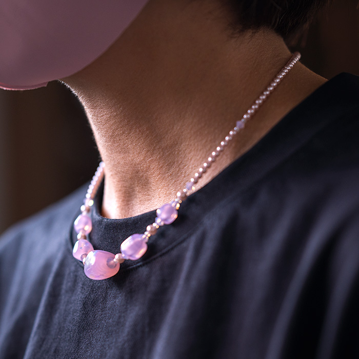 とんぼ玉　ネックレス