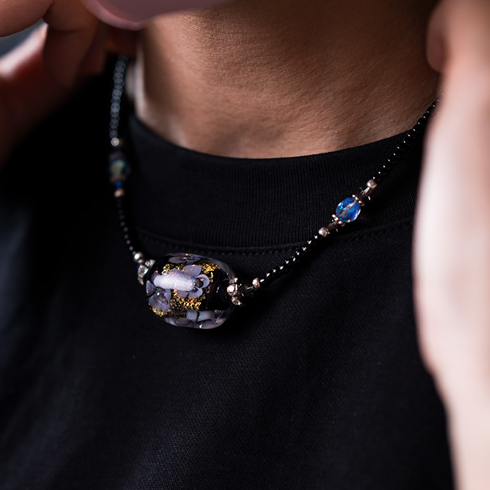 とんぼ玉　ネックレス