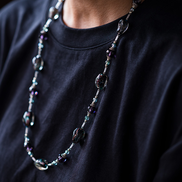 とんぼ玉　ネックレス