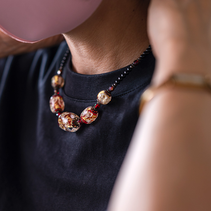 とんぼ玉　ネックレス