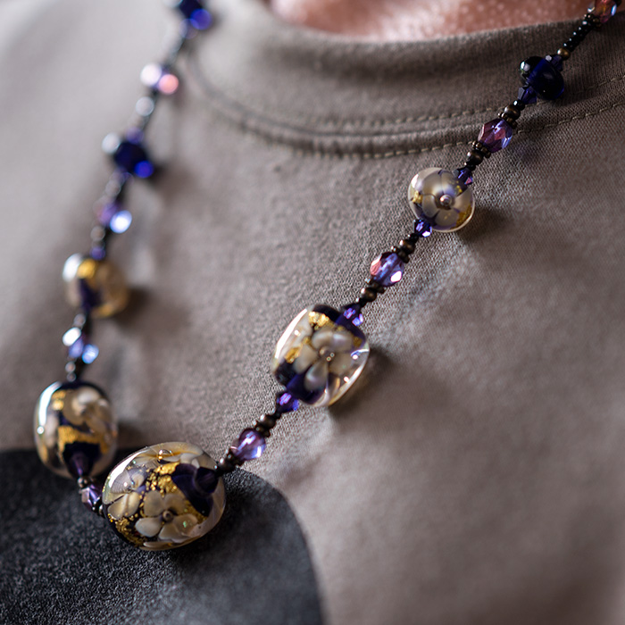 とんぼ玉　ネックレス