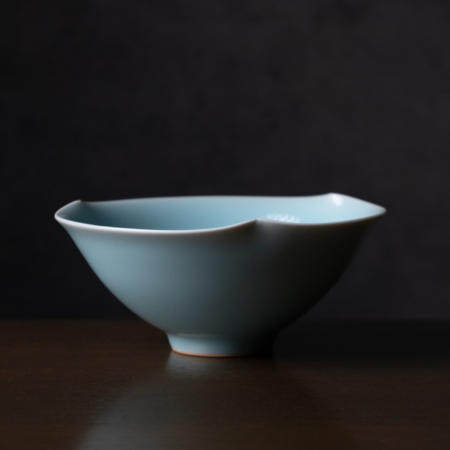 珠光青磁抹茶碗（IH-046） 作家「市川博一」