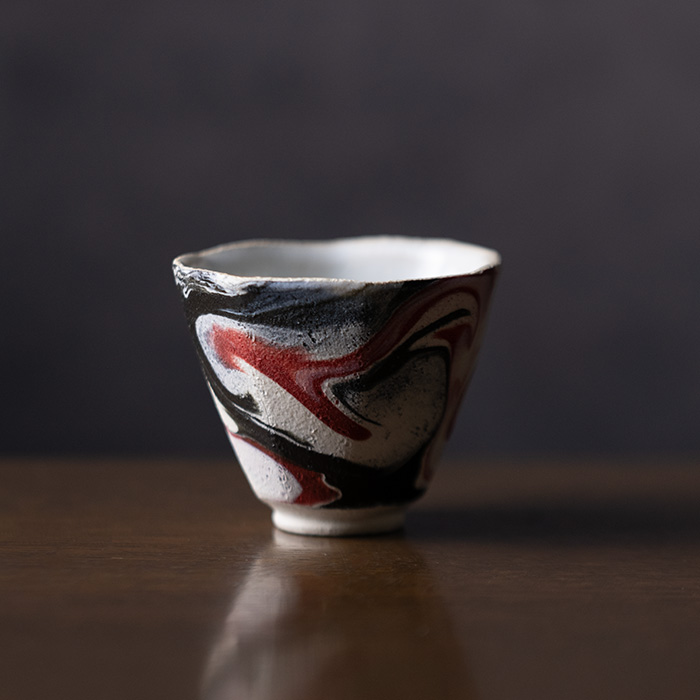 和食器 | 彩墨流長板皿（JS-729） 作家「瀬津純司」