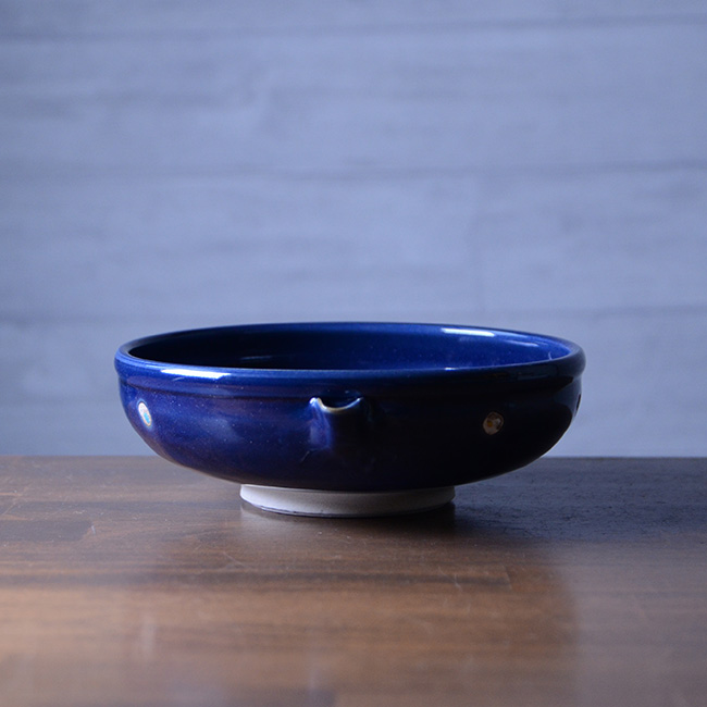 瑠璃釉片口　作家「荒木漢一」