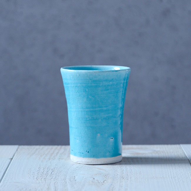 和食器　トルコブルーフリーカップ　作家「荒木漢一」 