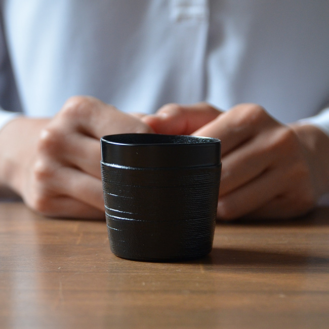 乾漆酒器　作家「野口健」