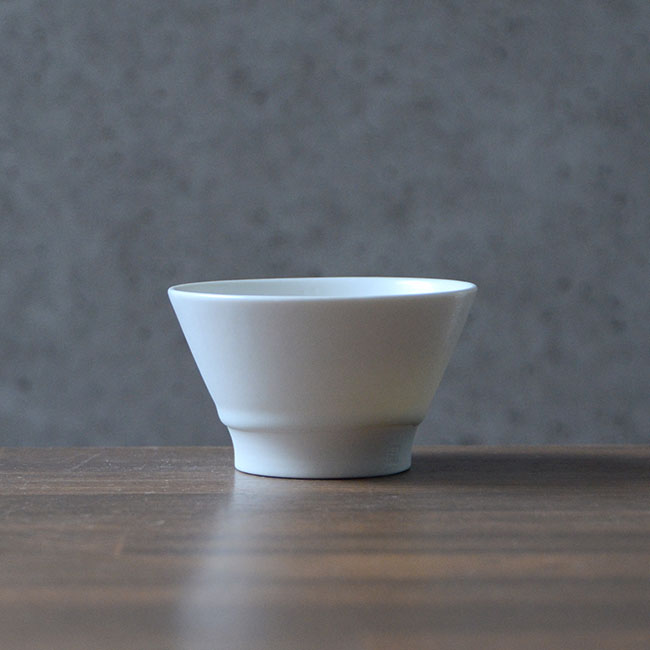 白磁平湯呑　作家「竹内紘三」