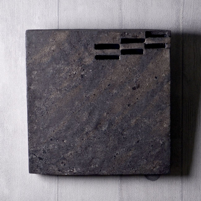 黒土掛花入 No.2　作家「竹内紘三」