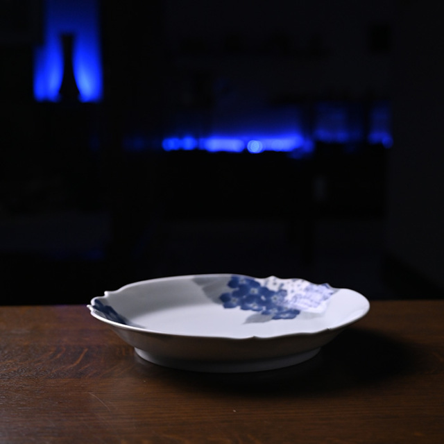 染付皿　陶芸家