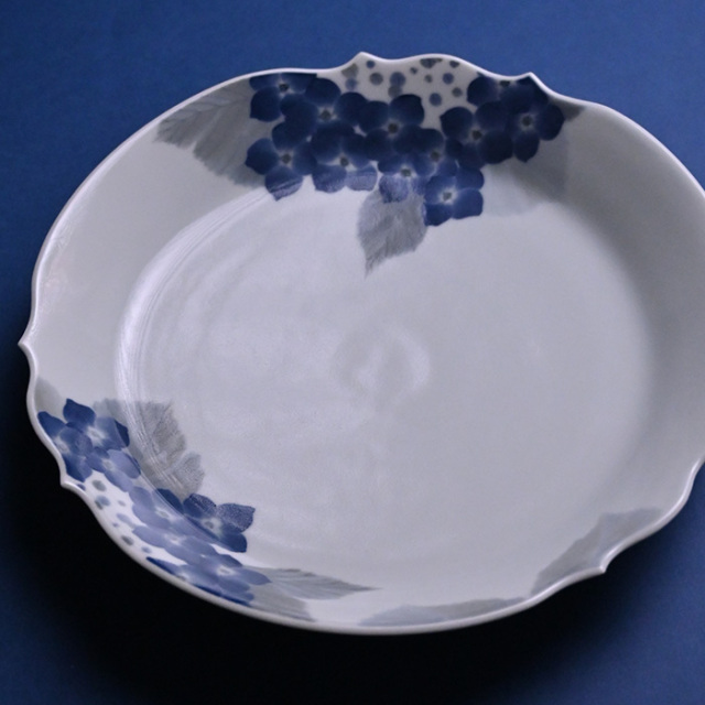 染付皿　陶芸家