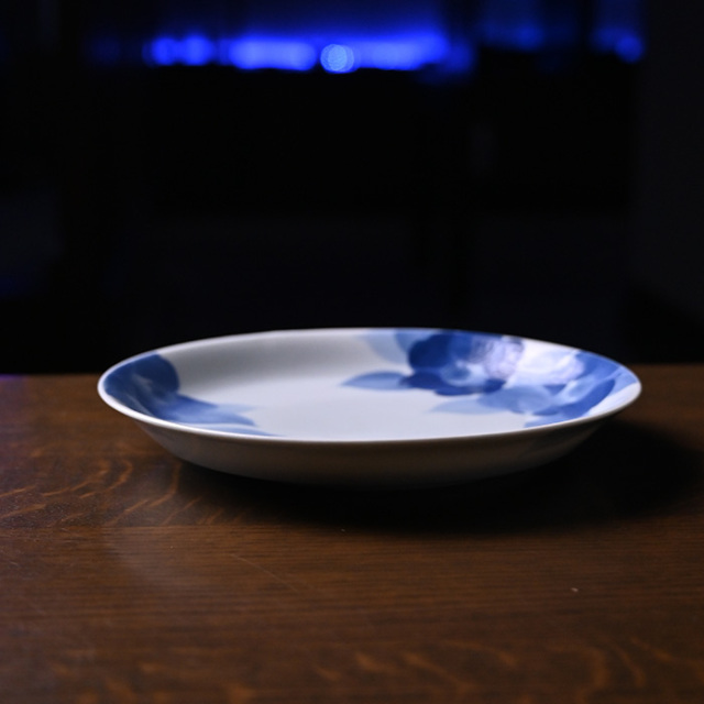 染付皿　陶芸家