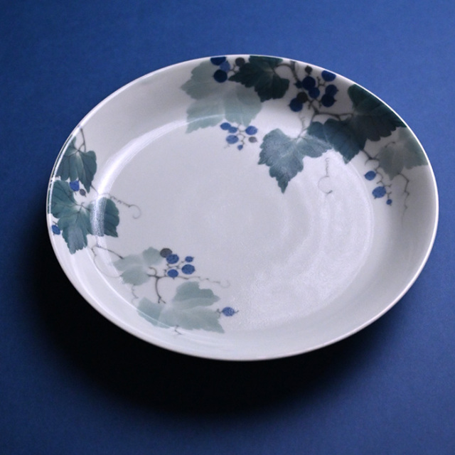 染付鉢「野葡萄」(AH-210) 作家「本多亜弥」