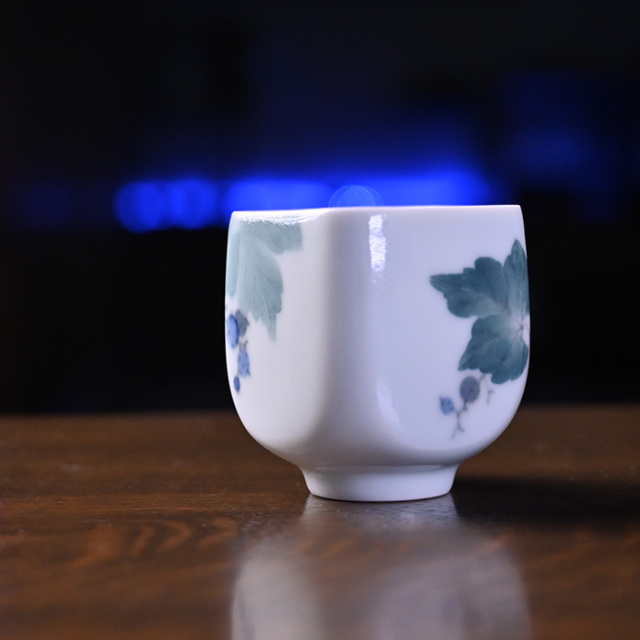 染付皿　陶芸家