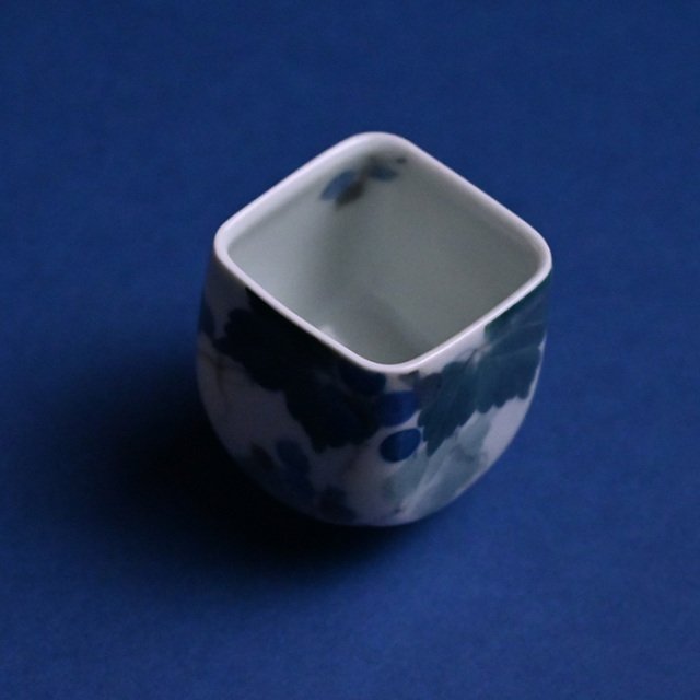 染付皿　陶芸家