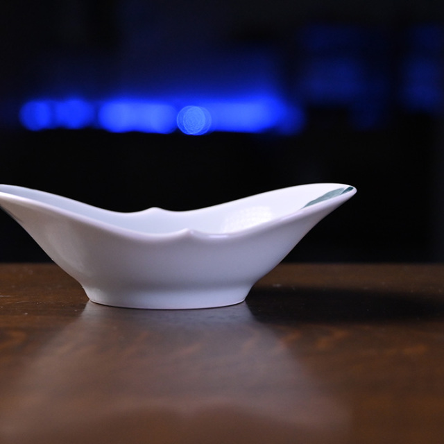 染付皿　陶芸家